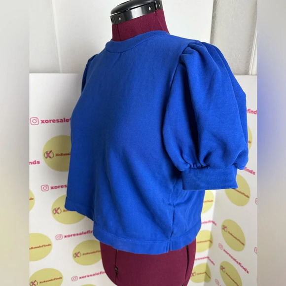 H & M PUFF-SLEEVED TOP - Picture 2 of 7